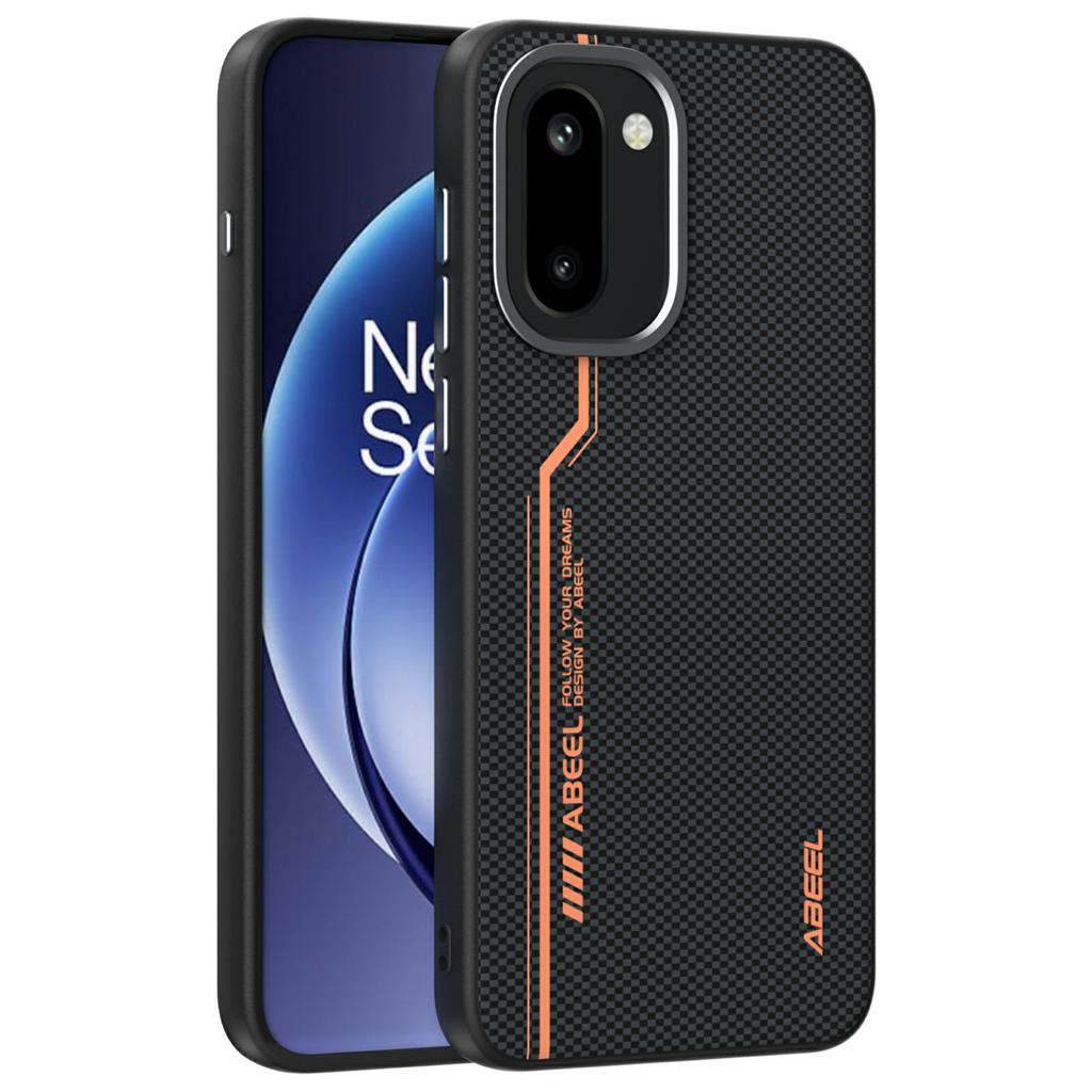 ABEEL Для OnePlus 15R 5G Магнитный Чехол Микро-тиснение 6D Печать ПК ТПУ Алюминиевый сплав Кожаный Чехол для Телефона