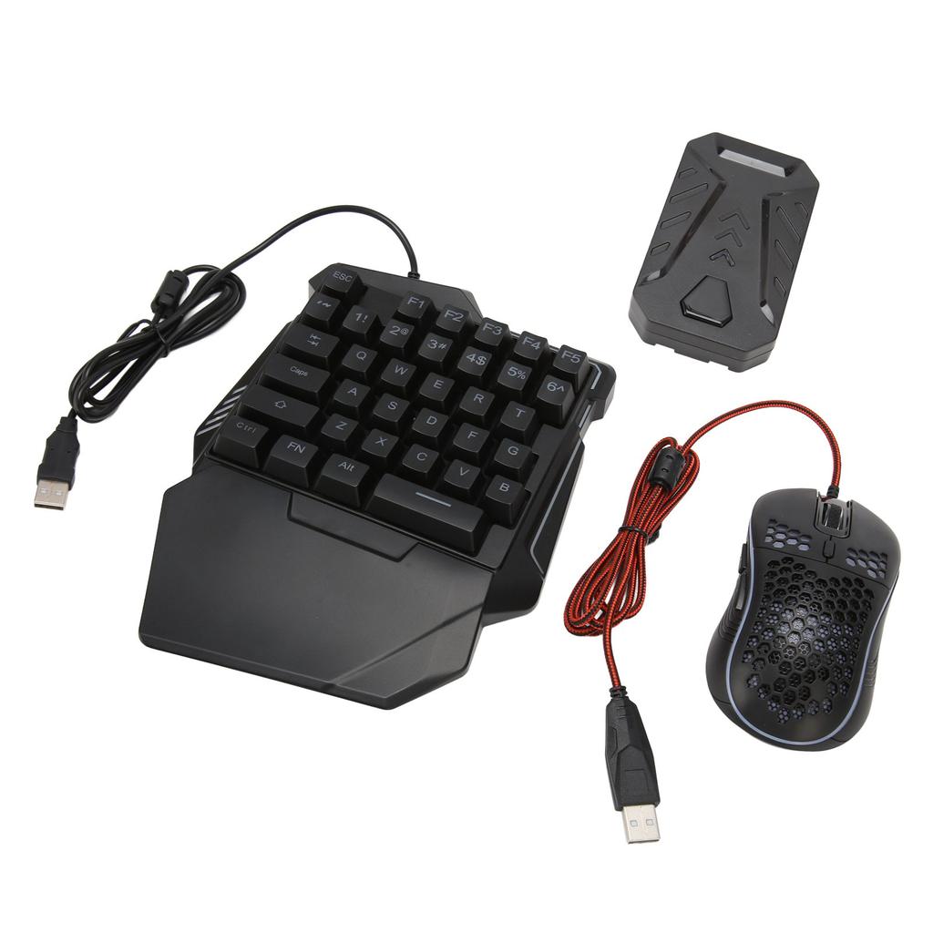 Комплект переходников для клавиатуры и мыши Проводная игровая клавиатура RGB с адаптером для проводной мыши