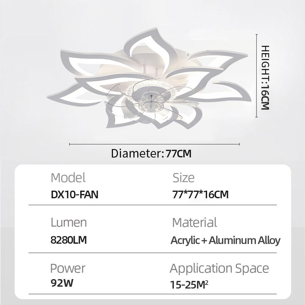 Светодиодный потолочный вентилятор IRALAN, современный умный пульт дистанционного управления, потолочные вентиляторы, лампы для комнаты, ресторана, кухни, украшения дома