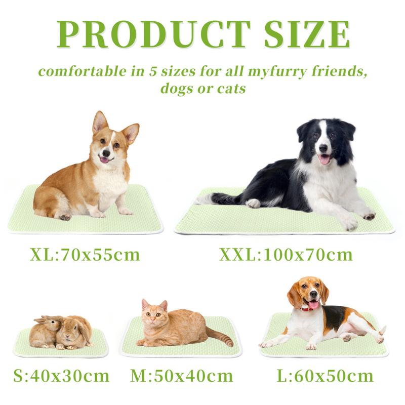 Охлаждающий коврик для кровати для домашних животных, летний коврик для щенка, быстрый сон, ледяной шелковый коврик, матрас, коврик для собаки и кошки
