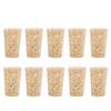 10PCS Natural Cork Tapered Corks Wooden Beer Bottle Stopper (20*15*35mm)