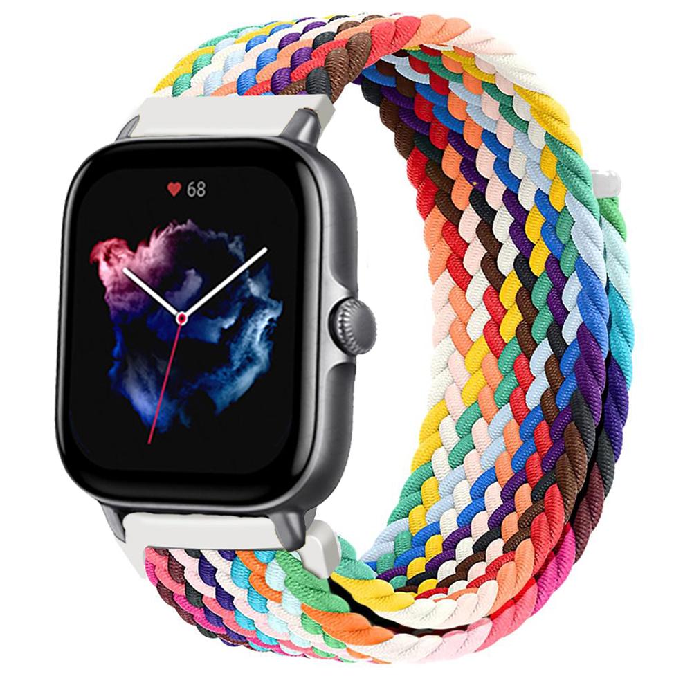 Band For Amazfit GTS/4/2/2e/3/GTS2 Mini/GTR/4/3/Pro/GTR2/47mm/stratos Braided Elastic 20mm/22mm watch Bracelet Amazfit bip strap