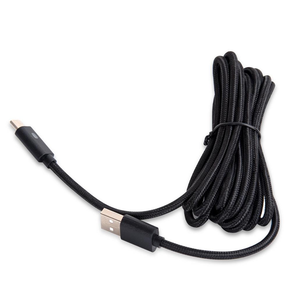 Зарядный кабель для контроллера PS5 Замена Кабель USBC Нейлоновая оплетка Длинный Быстрая зарядка Кабель-зарядник Type-C