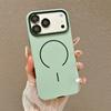 Luxury Matte For Magsafe Phone Case For iPhone 17 16 15 14 13 12 Pro Max 17E With Lens Film Magnetic Shockproof Bumper BackCover