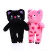 Cute Cat Keychain Plush Doll Toys Pendant Cartoon Little Black Cat Kitten Keyring Pendant Backpack Charms Bag Decor Child Gifts