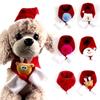 1 шт., теплый красный шарф для домашних животных, рождественские украшения, воротник, аксессуары для кошек, нагрудник, милый рождественский зимний модный