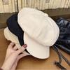 Vintage Autumn Winter Hats For Women Solid Color Plain Octagonal Newsboy Cap Ladies Casual Hat Winter Beret Female Painter Caps