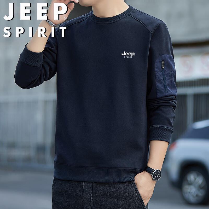 Мужская повседневная футболка с длинным рукавом и круглым вырезом JEEP SPIRIT