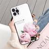 Чехол для телефона с красивым цветком пионов для iPhone Xiaomi Mi Samsung Galaxy Redmi Note AS 11 12 13 14 15 22 23 24 5G Pro Plus Max Fe Ultra
