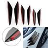 6Pcs Gloss Black Car Front Bumper Wind Knife Trims Front Bar Universal