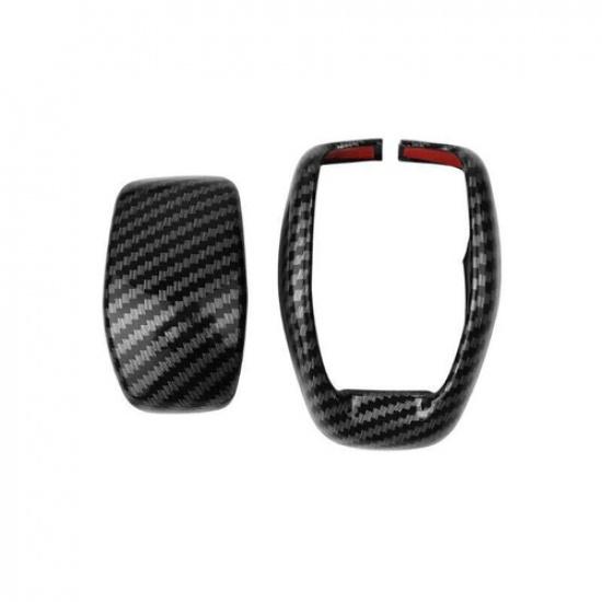 ABS Углеродное волокно Накладка на ручку переключения передач Для Toyota Grand Highlander 2024 2 шт.