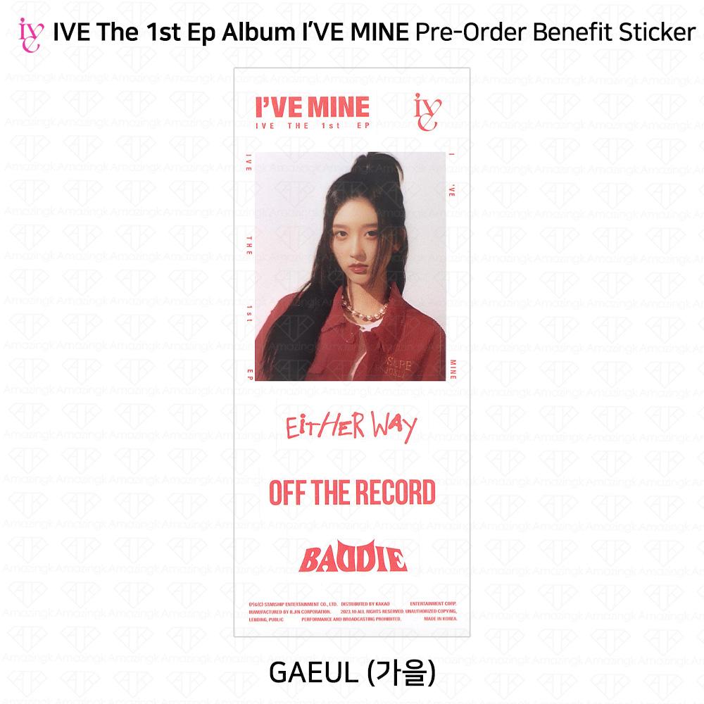 IVE Официальное фото первого EP I'VE MINE, стикер Polaroid, сложенный постер KPOP