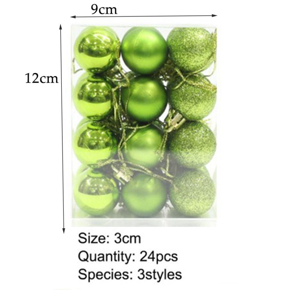24 шт./компл. небьющиеся рождественские висячие шары блестящие елочные шары для Хэллоуина