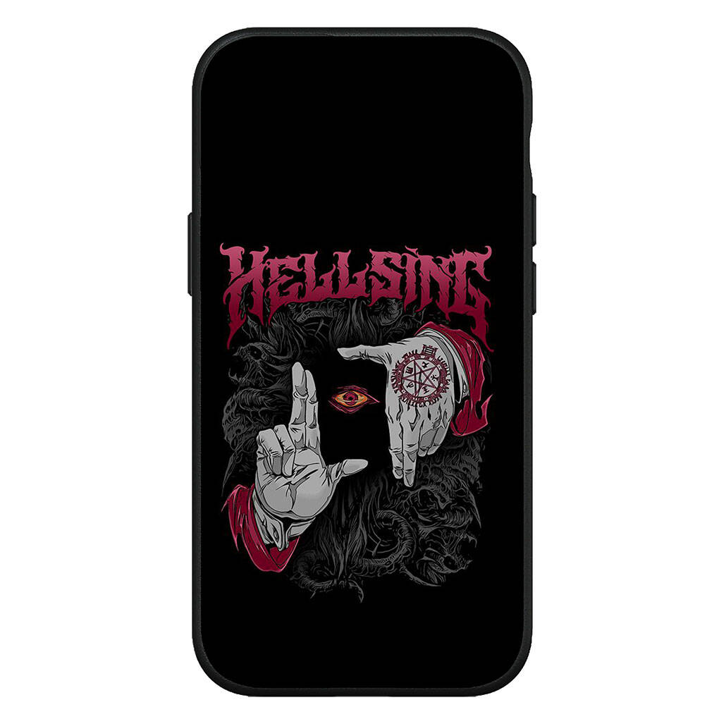 Чехол для iPhone 17 16 15 Xiaomi Poco Redmi Note 14 13 12 11 Pro Max 9 16e Samsung Galaxy S25 S24 S23 OPPO Huawei Мультяшный Хеллсинг Алукард Чехол для телефона