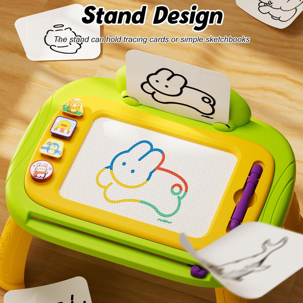 Магнитная доска для рисования, стираемая доска для эскизов, рисования, дудлов с 4 штампами, раннее обучение Эд