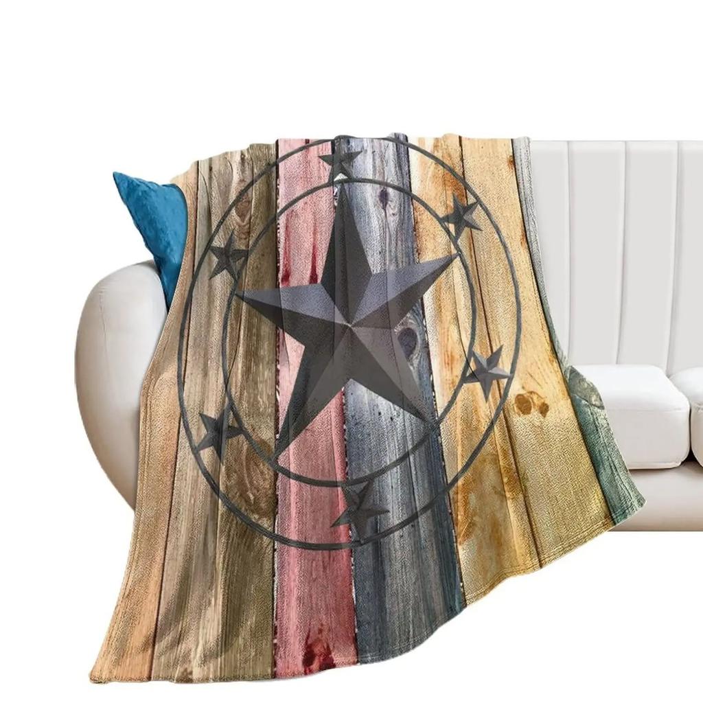 Star Blanket Soft Flannel Bed Blanket Production Source in West Texas