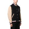 Tommy Hilfiger Loose Fit Letter Embroidery Single-Breasted Long Sleeve Baseball Jacket Men jackets Black MW0MW31165-BDS