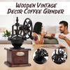 Ferris Wheel Design Vintage Manual Coffee Grinder With Ceramic Movement Retro Wooden Coffee Mill