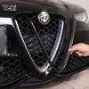 Настоящий углеродный волокно Для Alfa Romeo Giulia Stelvio 2017 2018 2019 2020 Автомобиль Декоративная рамка передней решетки Автомобильные аксессуары