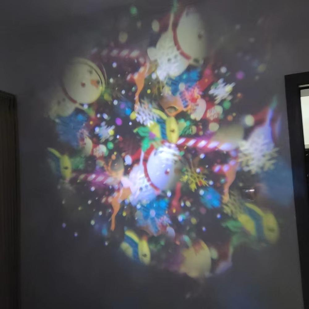 360 Degree Rotating Christmas Projector Light USB Powered Atmosphere Lamp Bedroom