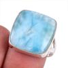 Natural Republic Ларимар Драгоценный камень 925 Проба Стерлинговое серебро Подарочное кольцо S.7 F9O37