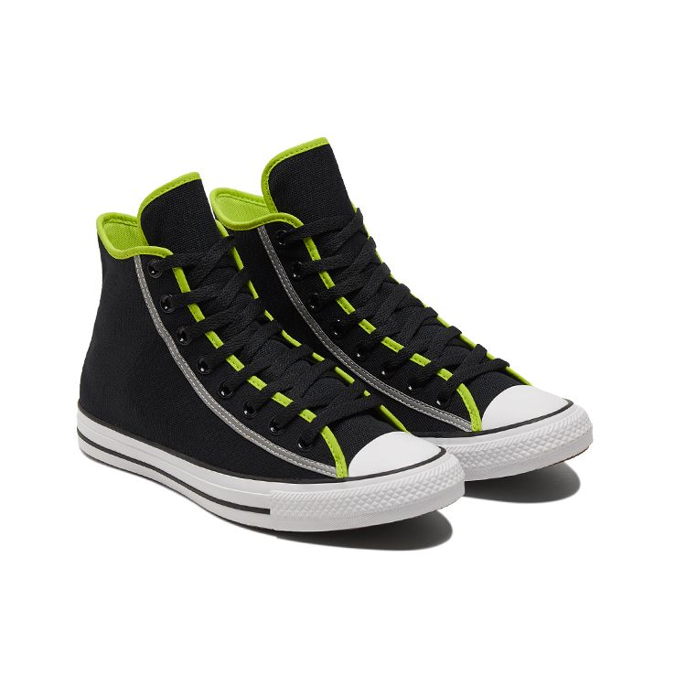 Converse Chuck Taylor All Star Deconstructed Модные Повседневные Универсальные Высокие Канвасовые Кроссовки Унисекс Кроссовки Черный Зеленый 172000C