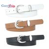 Silver Buckle, Silver Ring, PU Leather Belt, Women's Accessories, Outer Trousers, Waistband