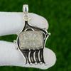 Root Chakra Fossil Coral Stone Bezel Wedding Boho New Pendant Jewelry 925 Silver