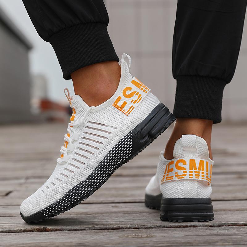 Men's Breathable Walking Shoes Platform Sneakers Fashion Comfortable Running Sport Shoes for Man Casual Baskets Tenis Masculino