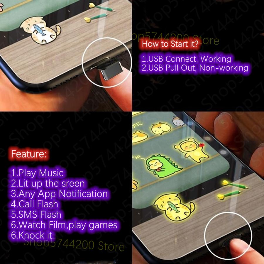 Цветок Роза Светодиодный Свет Светящийся Чехол для Телефона Для iPhone 16 15 12 13 14 X Xs Xr Mini Pro Max Plus Закаленное Стекло Светящаяся Задняя Крышка
