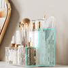 Clear Pet Makeup Brush Holder Desk Cosmetic Stationery Organizer Lipstick Storage Box Nail Polish Display Stand Rack Case