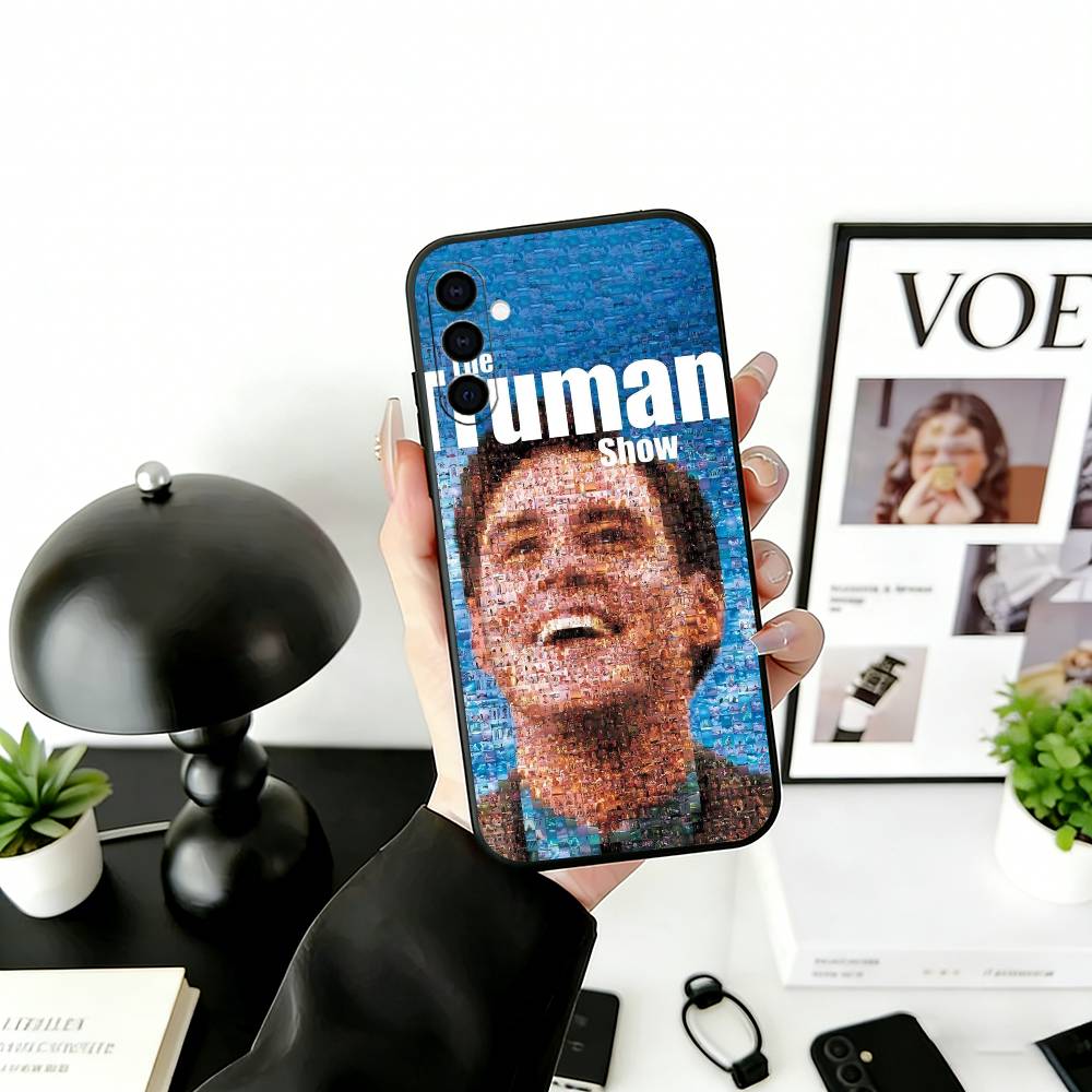 T-The T-Truman S-Show Phone Case Black Silicone Soft For Samsung Galaxy A73,A72,A71,A70,A53,A52,A51