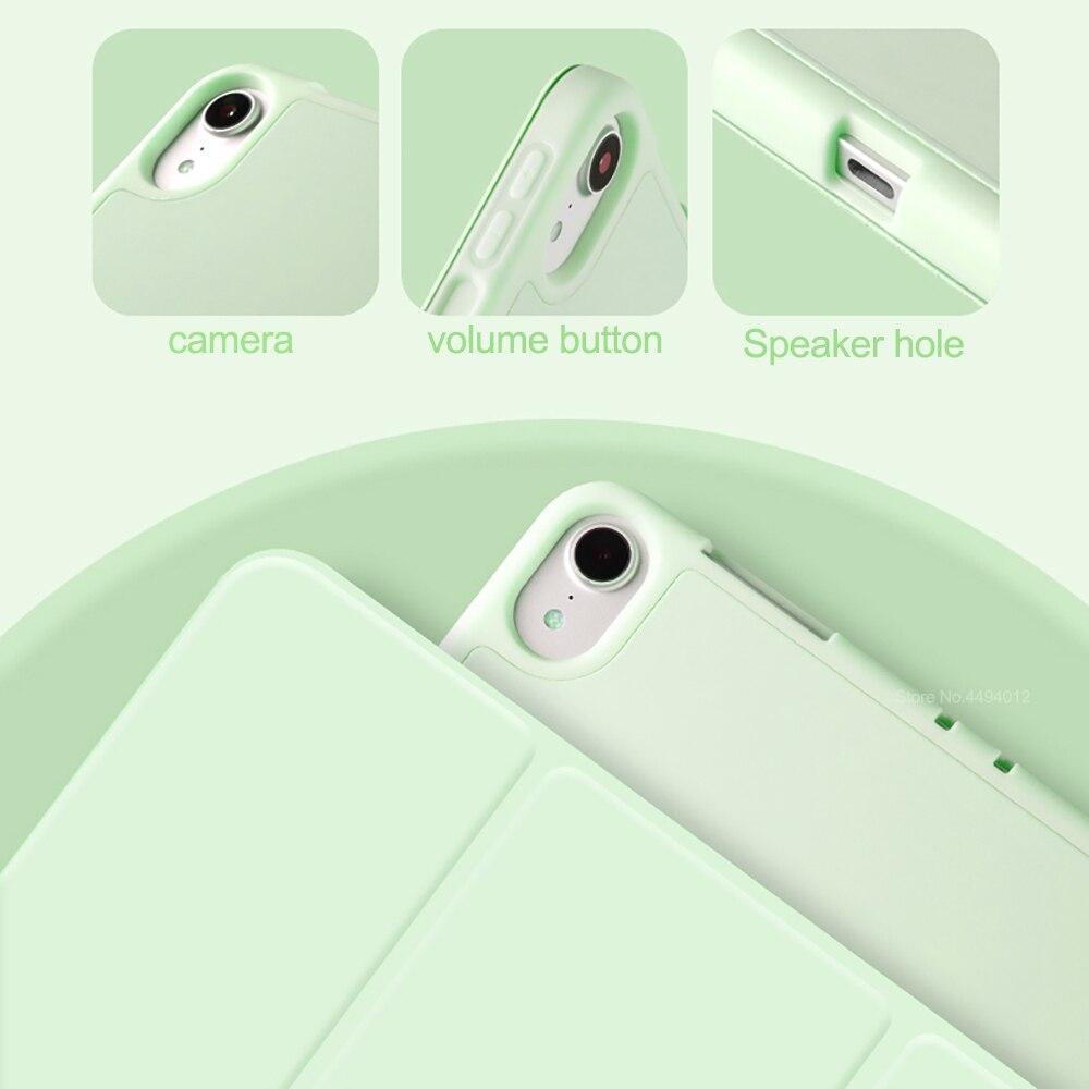 For iPad Air 4 Case iPad Pro 11 Case M1 Pro 10.5 Case for iPad Mini 5 Capa for iPad Air 3 Funda 9.7 10.2 Pencil Case