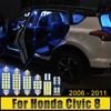For Honda Civic 8 FK FD 2006 2007 2008 2009 2010 2011 4PCS 12V LED Car Dome Reading Lights Trunk Lamps Bulbs Accessories
