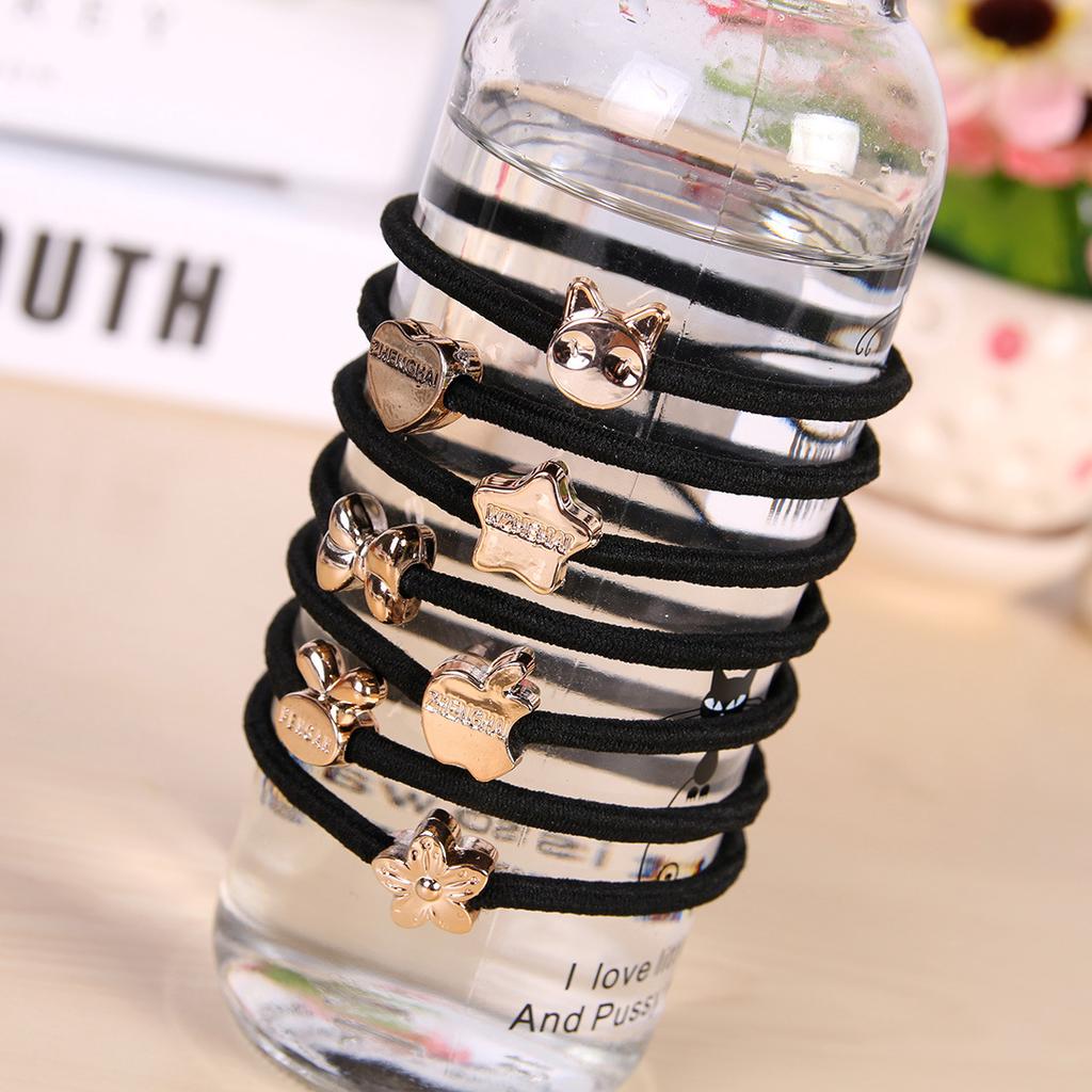 Черные женские парикмахерские инструменты аксессуары для волос резинка для волос новые 10 шт простые головные уборы веревка для волос повязка для волос кольцо для волос ювелирные изделия аксессуары