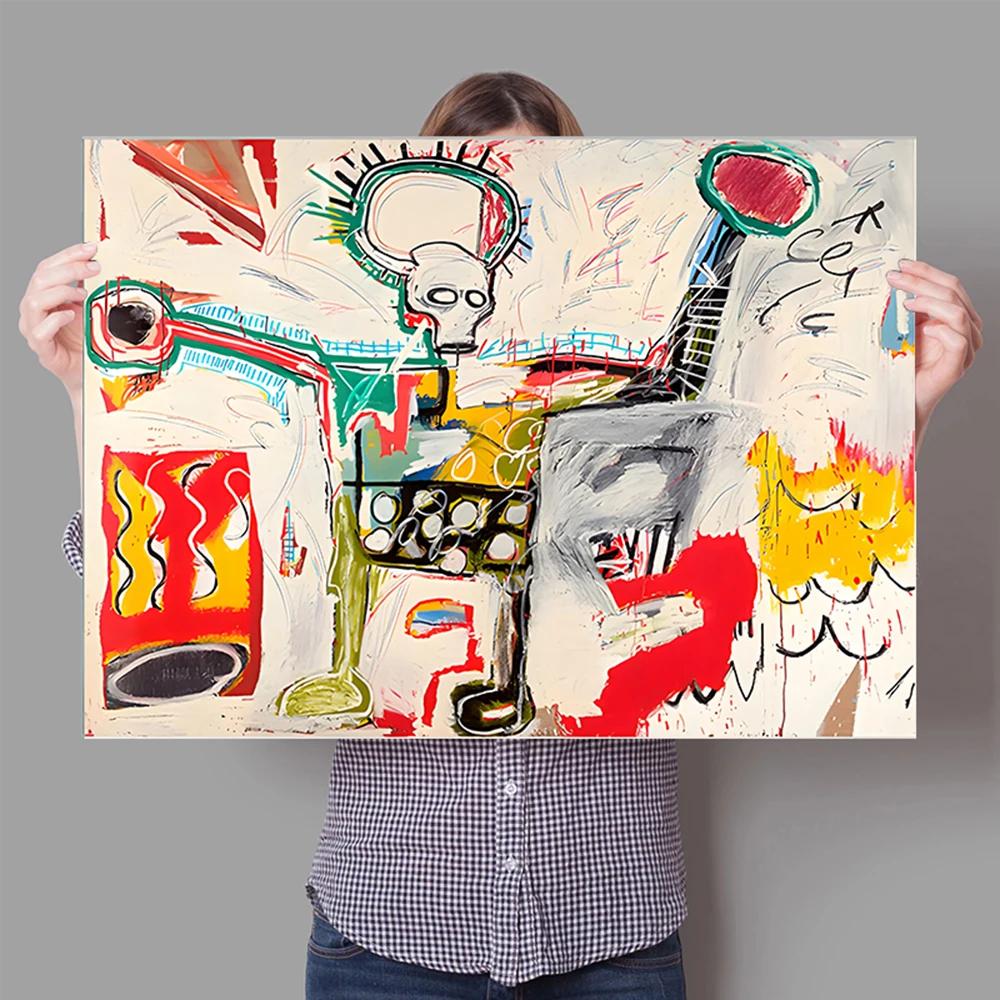 Граффити Абстрактное Искусство Холст Постер Сюрреалистический Авангард Настенное Искусство Живопись Принт Картина Магазин Ресторан Дом Комната Декор Фреска