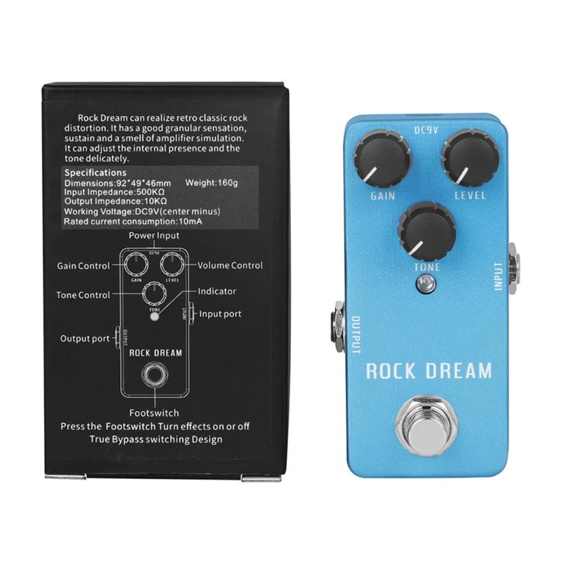 Aluminum Alloy Overdrive Effects Pedal Featuring Sound and User Friendly Interface Musical Instrument Accessories