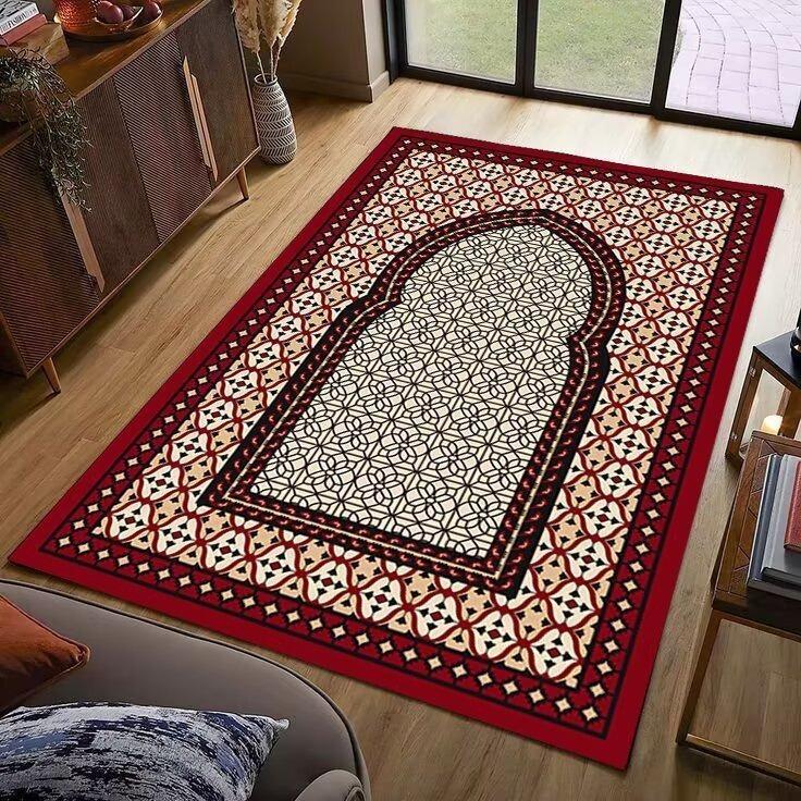 Ethnic Style Printed Crystal Velvet Carpet, AntiRubbing, NonSlip, WearResistant And Easy To Take Care Of, Full Of Living Room Carpet