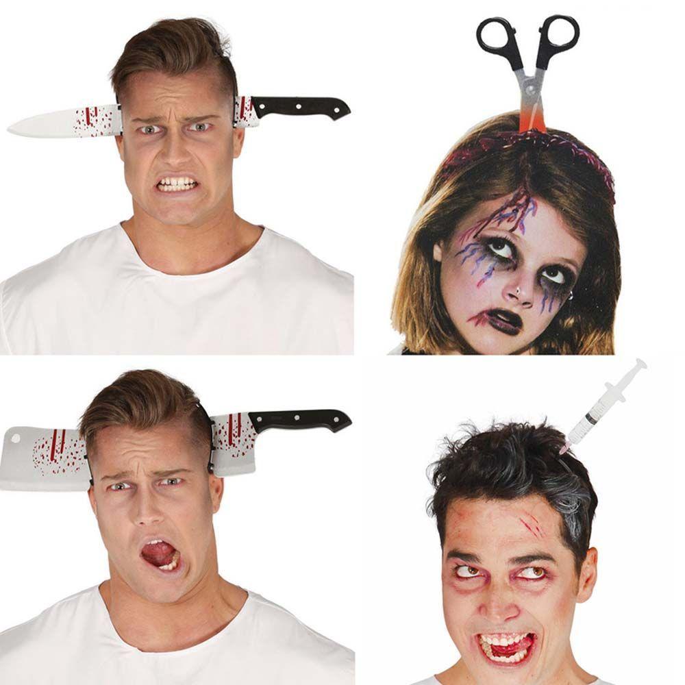 Urlaubs-Requisiten Plastiksäge Damen-Haarband Simulation Kopfschmuck Halloween-Haarband Gruseliger Haarreifen