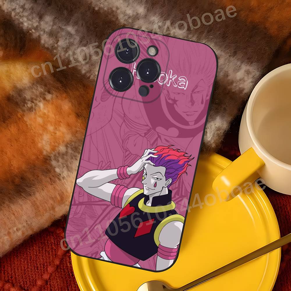 Чехол для телефона Аниме Х-Хисока М-Морроу для iPhone 17,16,15,14,13,12,11,Pro,Max,Plus Мягкий черный чехол