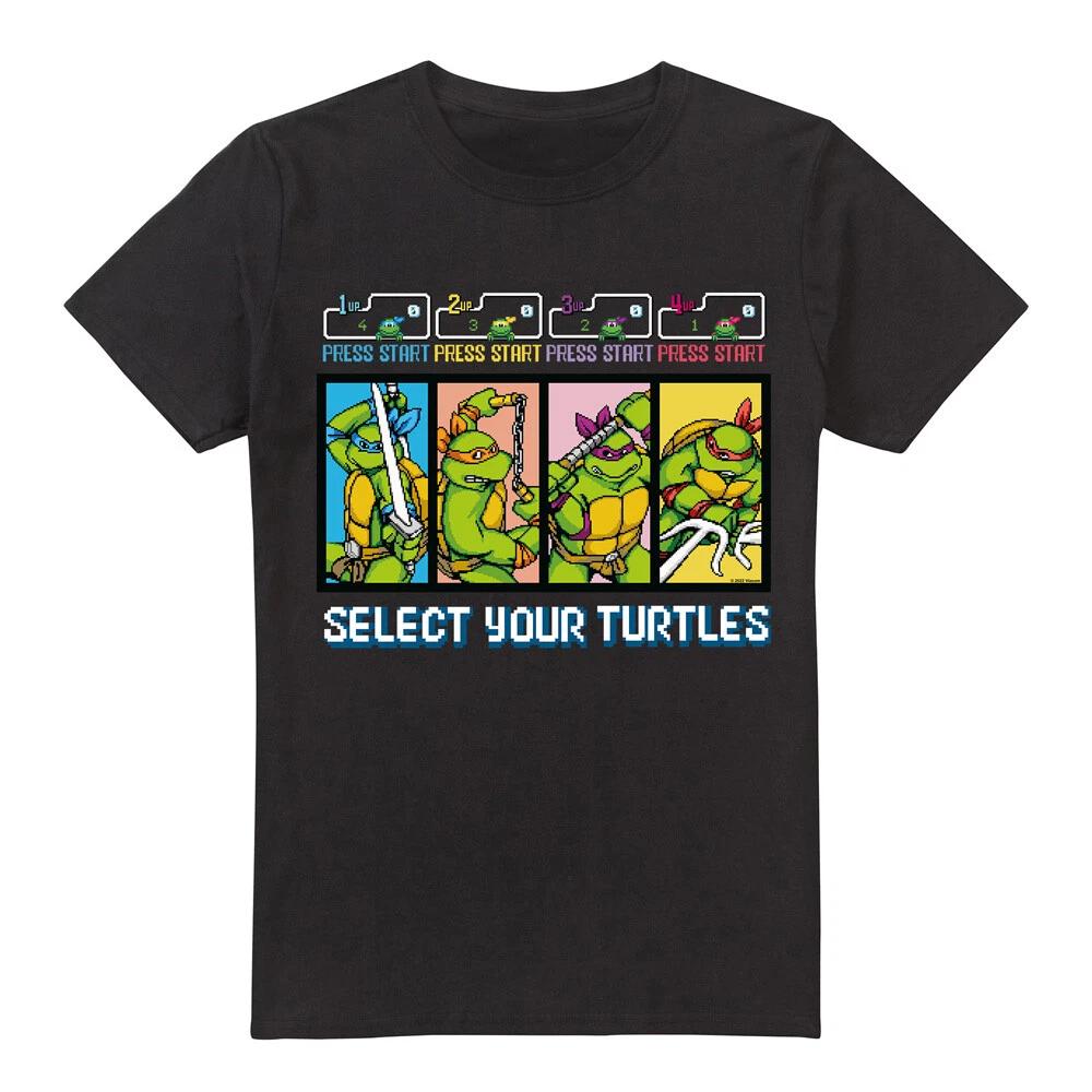 Tmnt Select Your Turtles 100% Cotton T-shirt Mens Tees Top S-5XL, Black