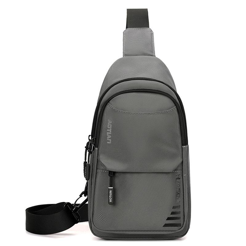 Men's Crossbody Bag Outdoor Riding Chest Bag Oxford Shoulder Bag