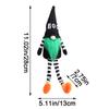 Halloween Decoration Long Legs Faceless Doll Black Witch Cloak Hat
