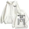 Свитшоты Rosalia Lux Tour Мужские Женские Модные Эстетичные Худи на Молнии Высококачественные Худи на Молнии с Длинным Рукавом Пальто
