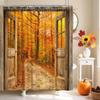 Зимняя Рождественская Занавеска для Душа, Милый Снеговик Зимний Лес Сосна Сцена Занавеска для Душа Для Ванной Комнаты Рустик Фермерский Дом Рождество