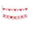 1 компл.. День святого Валентина, подвеска в виде баннера с сердцем и надписью BE MINE, красное и розовое бумажное подвесное украшение в виде флага, украшение для праздничной вечеринки, сделай сам, композиция сцены