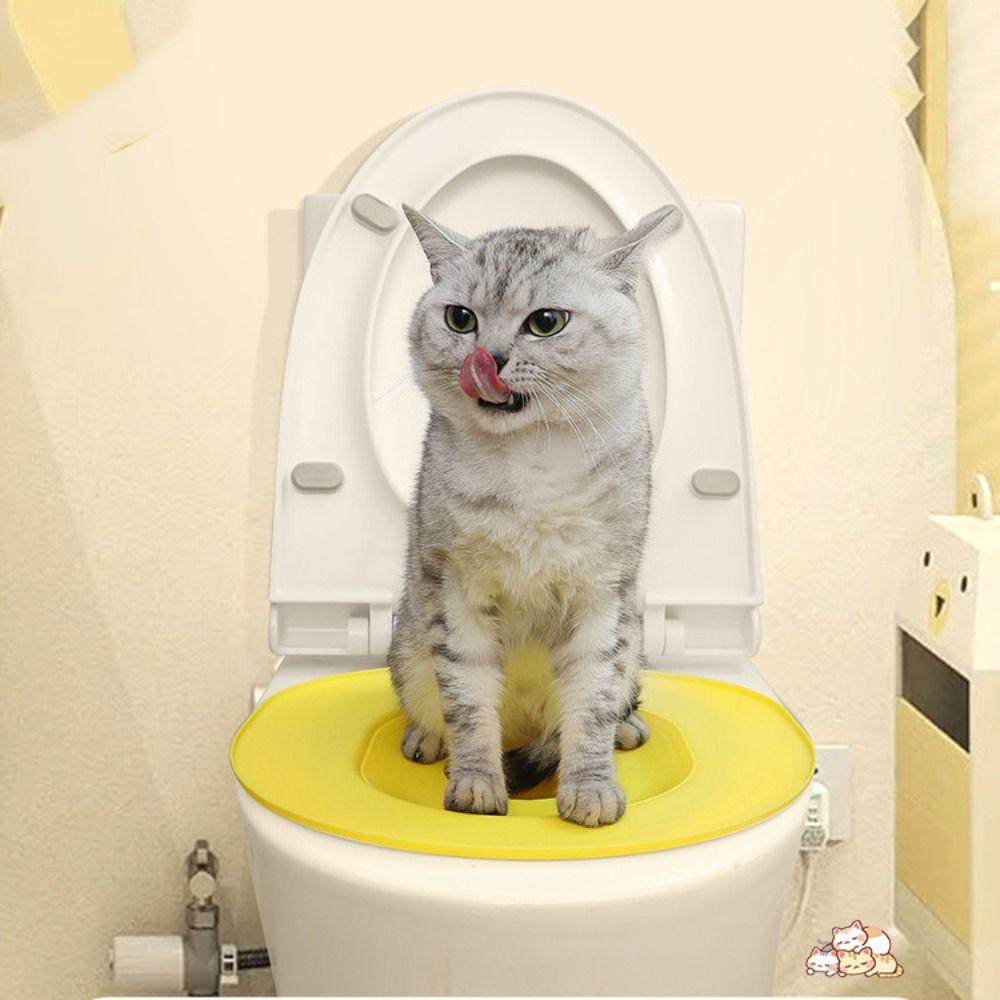 Многоразовый кошачий лоток Устойчивый тренажер для гигиены питомца Практичный тренажер для кошачьего туалета Бытовой