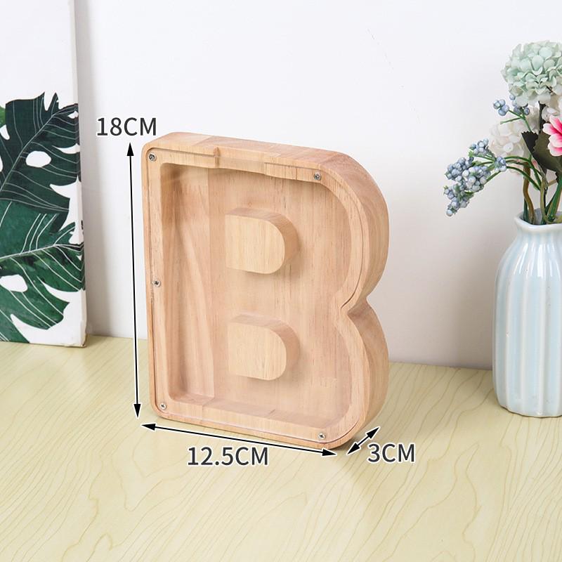 Деревянная и акриловая копилка для детей с алфавитом - прозрачный дизайн животных