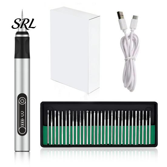 Rechargeable Engraving Pen Cordless Machines with Bits, USB Mini Electric Engraver Etching Professional Crafting Drill Kit Machines, Adjustable Speed