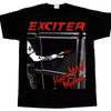 American Vintage EXCITER HEAVY METAL MANIAC Black Unisex T-Shirt Summer New Men's and Women's Fashion Streetwear